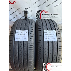 2 PNEUMATICI 215/50 R18 CONTINENTAL ESTIVE 80%