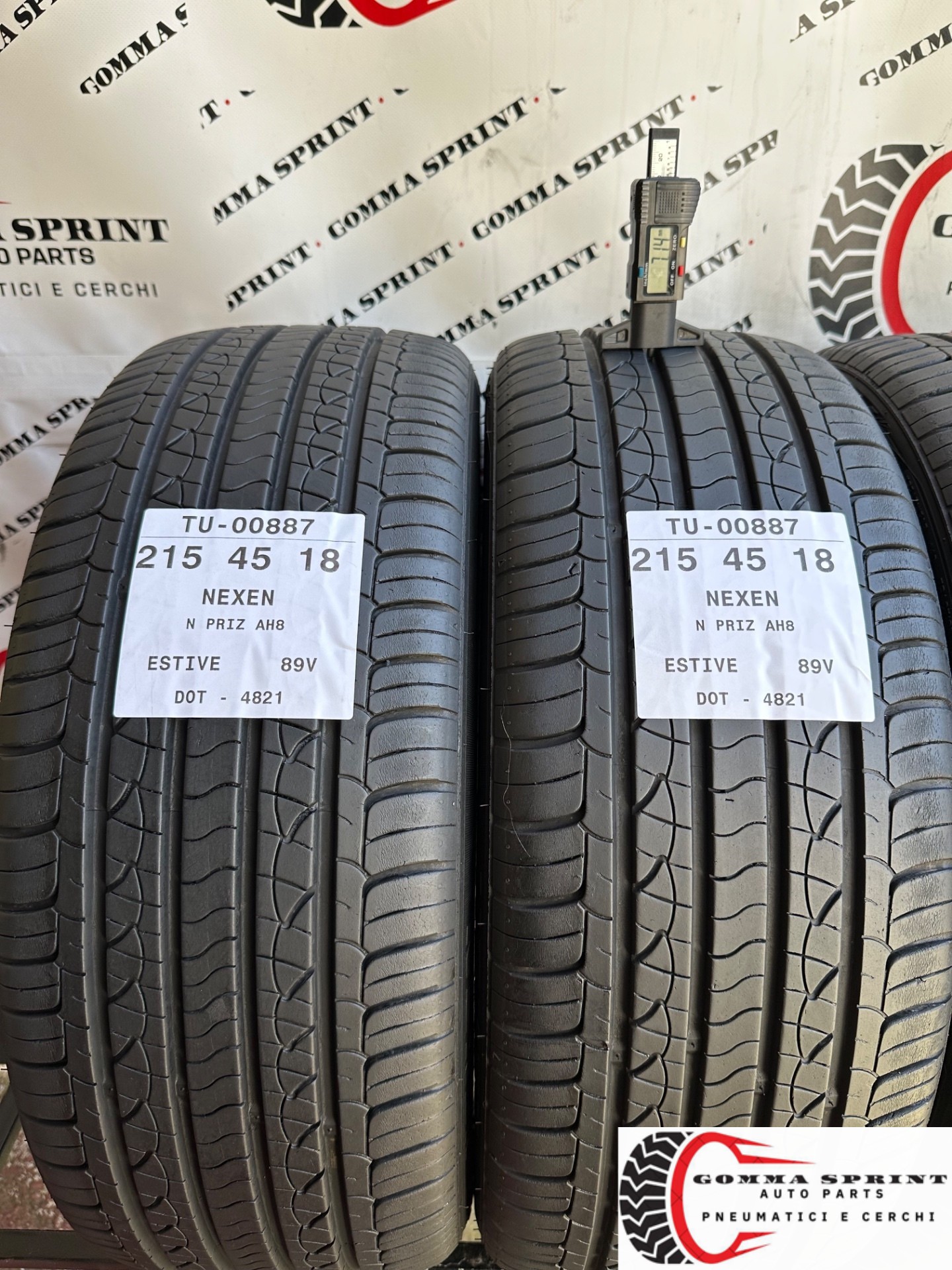 4 PNEUMATICI 215/45 R18 NEXEN ESTIVE SEMINUOVE - immagine 3