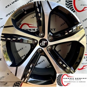 4 CERCHI IN LEGA ORIGINALI RAGGIO 19 DR 4 5 6 7 NERO LUCIDO DIAMANTATO (PARI AL NUOVO)