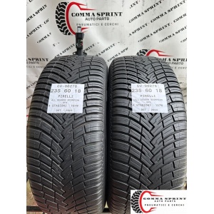2 PNEUMATICI 235/60 R18 PIRELLI 4 STAGIONI 85%