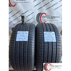2 PNEUMATICI 225/40 R18 DUNLOP 4 STAGIONI 75%