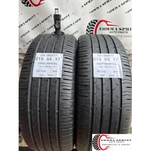 2 PNEUMATICI 215/55 R17 CONTINENTAL ESTIVE 80%