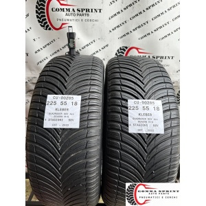 2 PNEUMATICI 225/55 R18 KLEBER 4 STAGIONI 90%