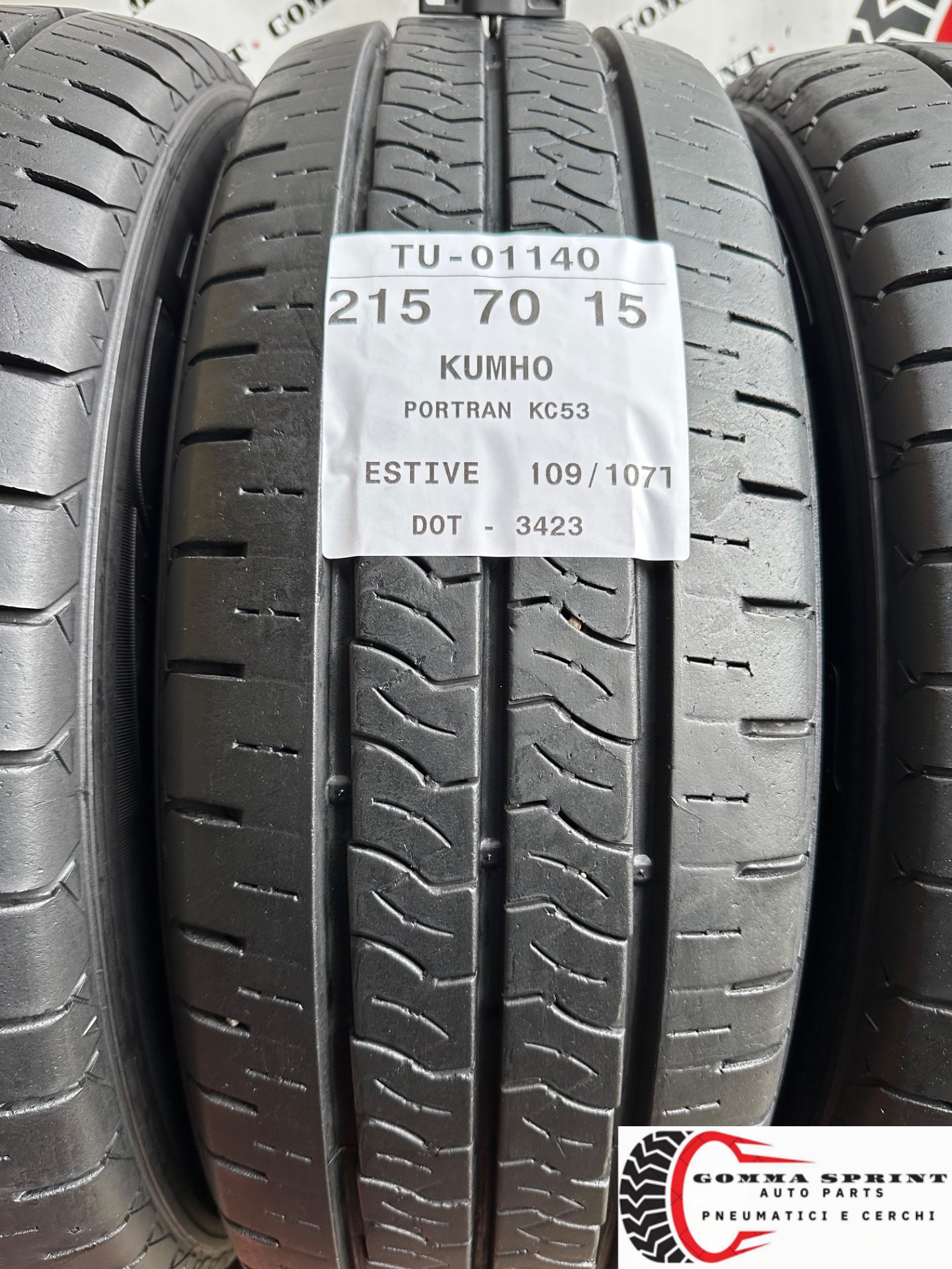 4 PNEUMATICI 215/70 R15C KUMHO ESTIVE - immagine 2