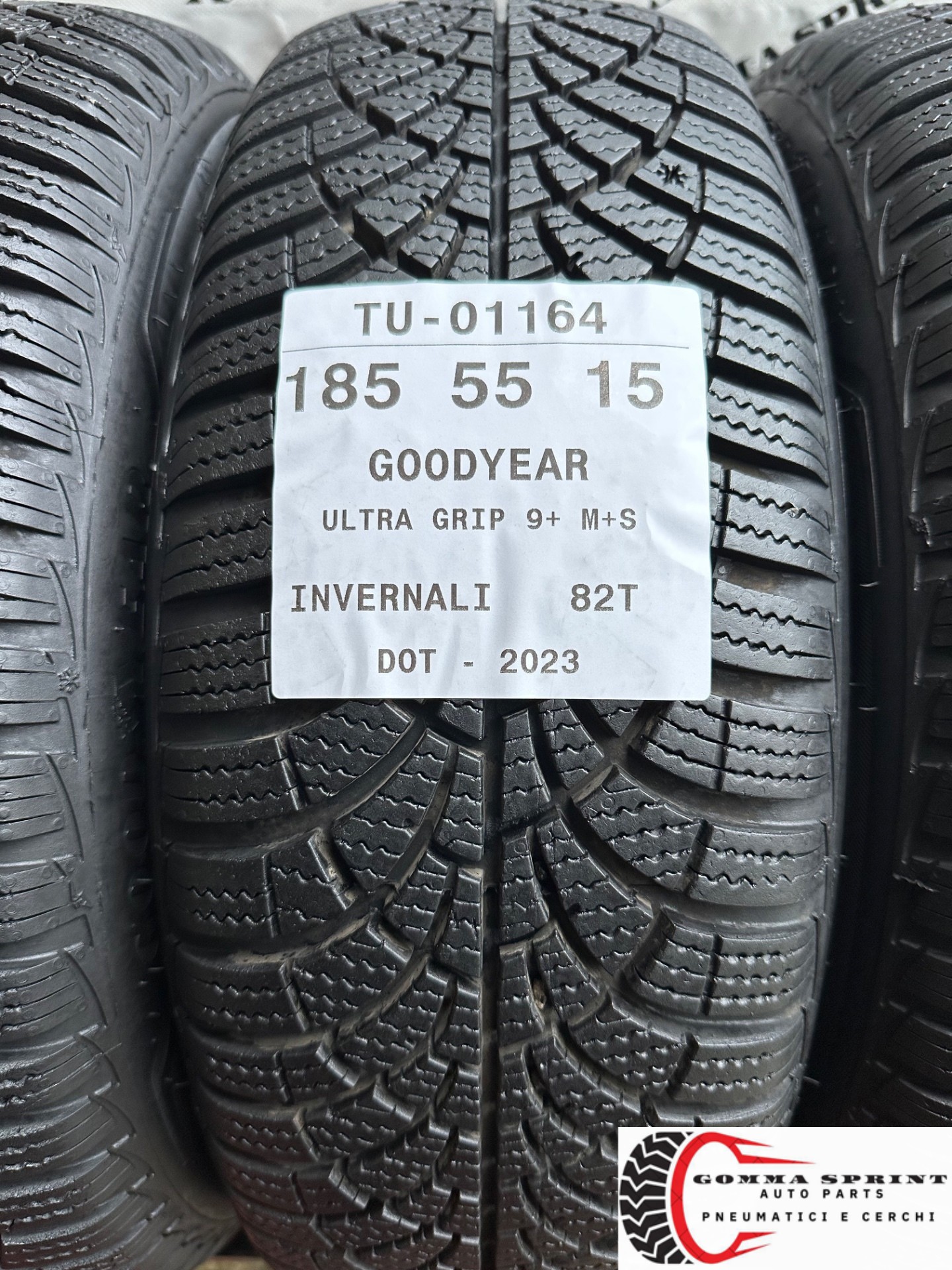 4 PNEUMATICI 185/55 R15 GOODYEAR INVERNALI 95% - immagine 2