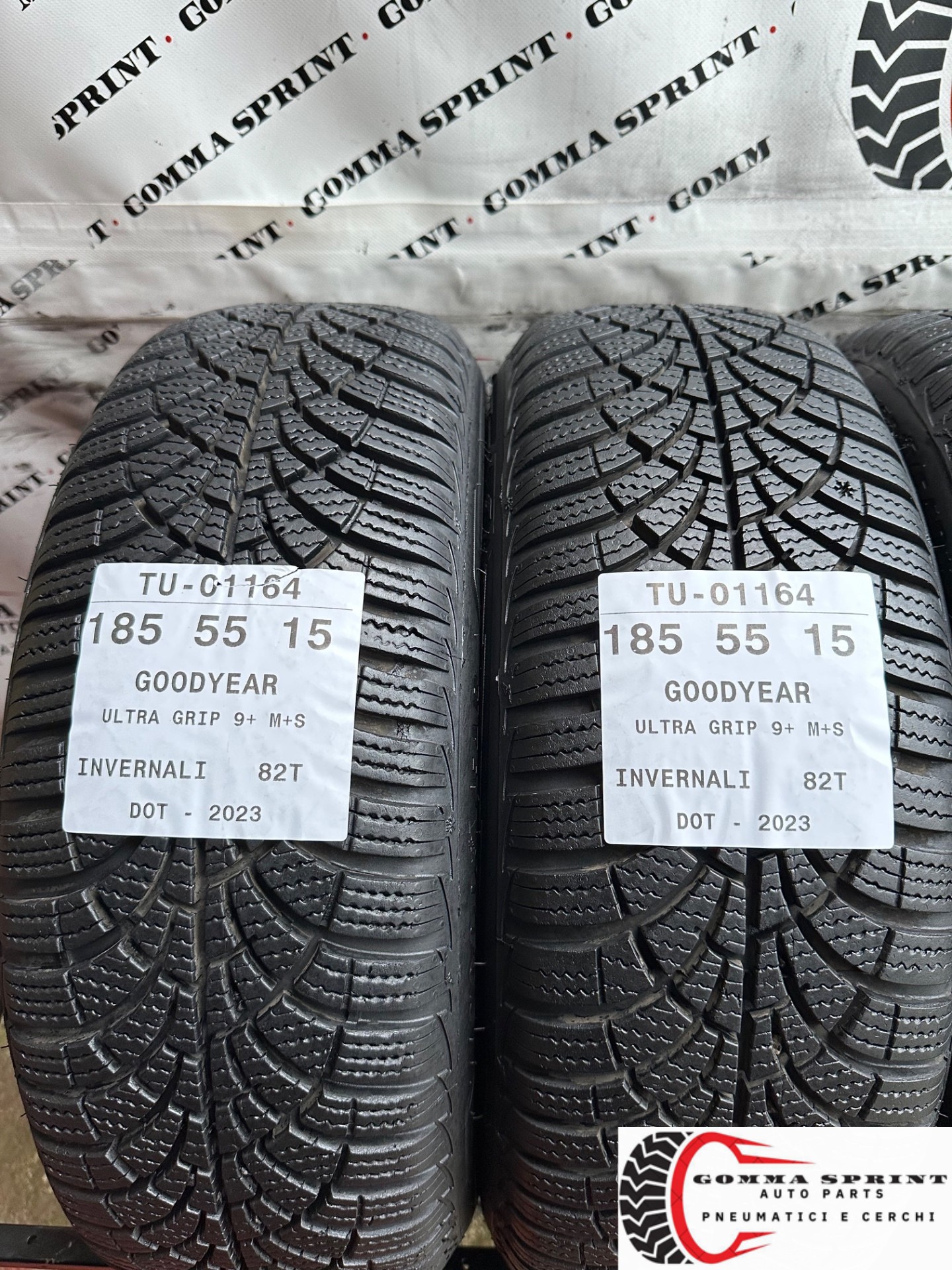 4 PNEUMATICI 185/55 R15 GOODYEAR INVERNALI 95% - immagine 3