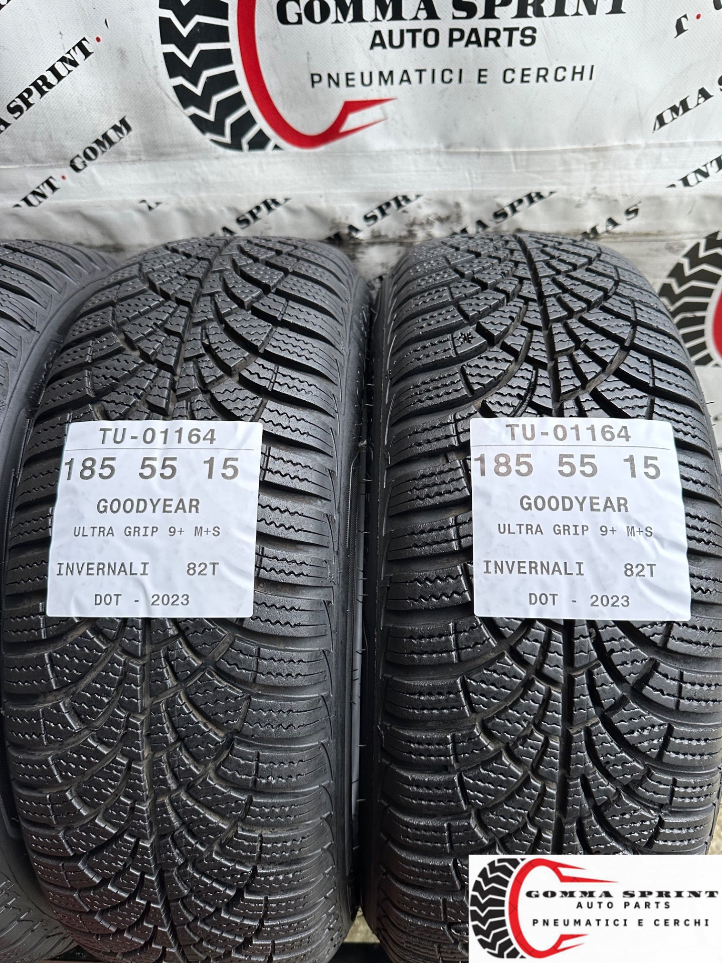 4 PNEUMATICI 185/55 R15 GOODYEAR INVERNALI 95% - immagine 4