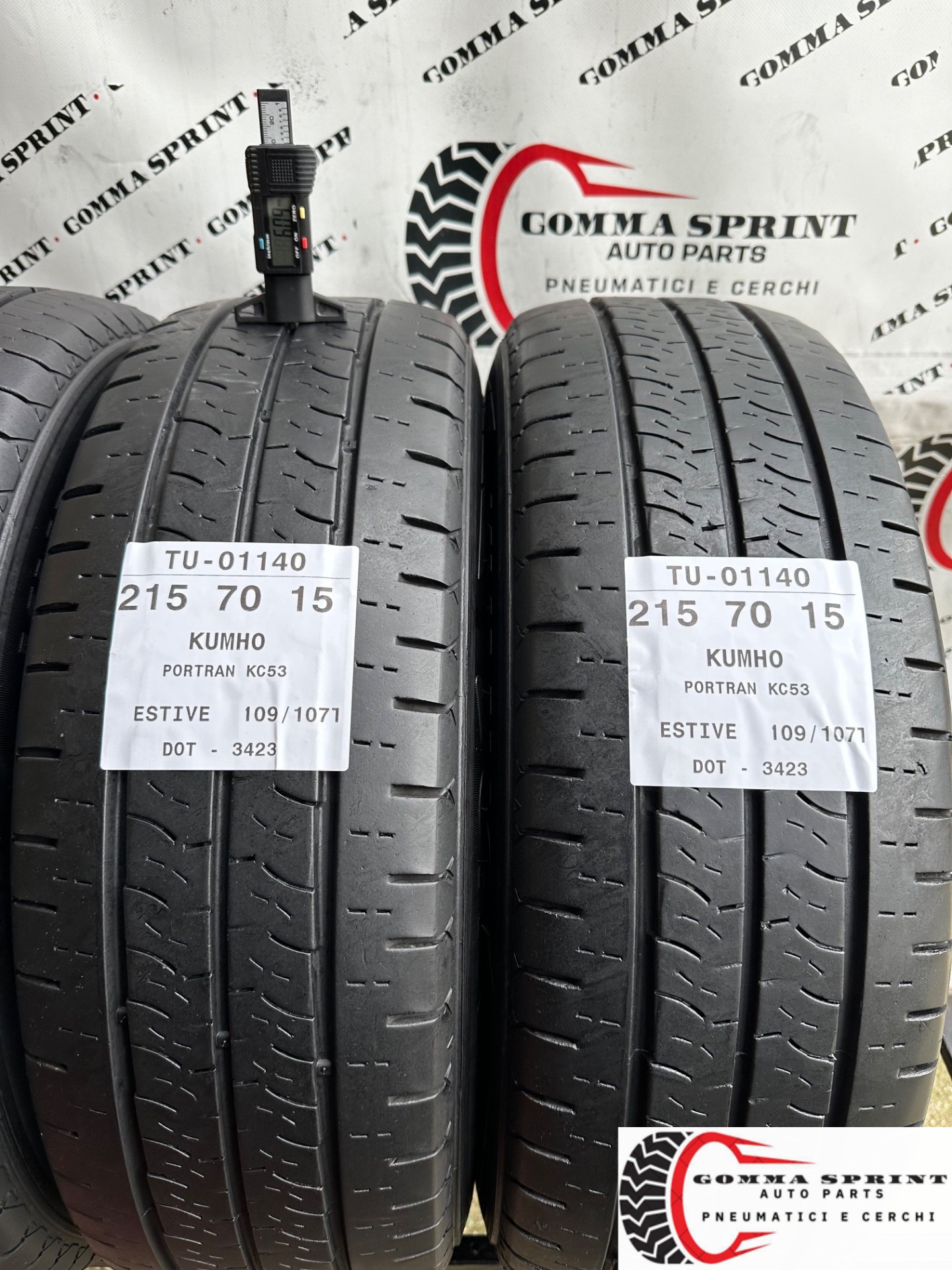 4 PNEUMATICI 215/70 R15C KUMHO ESTIVE - immagine 5