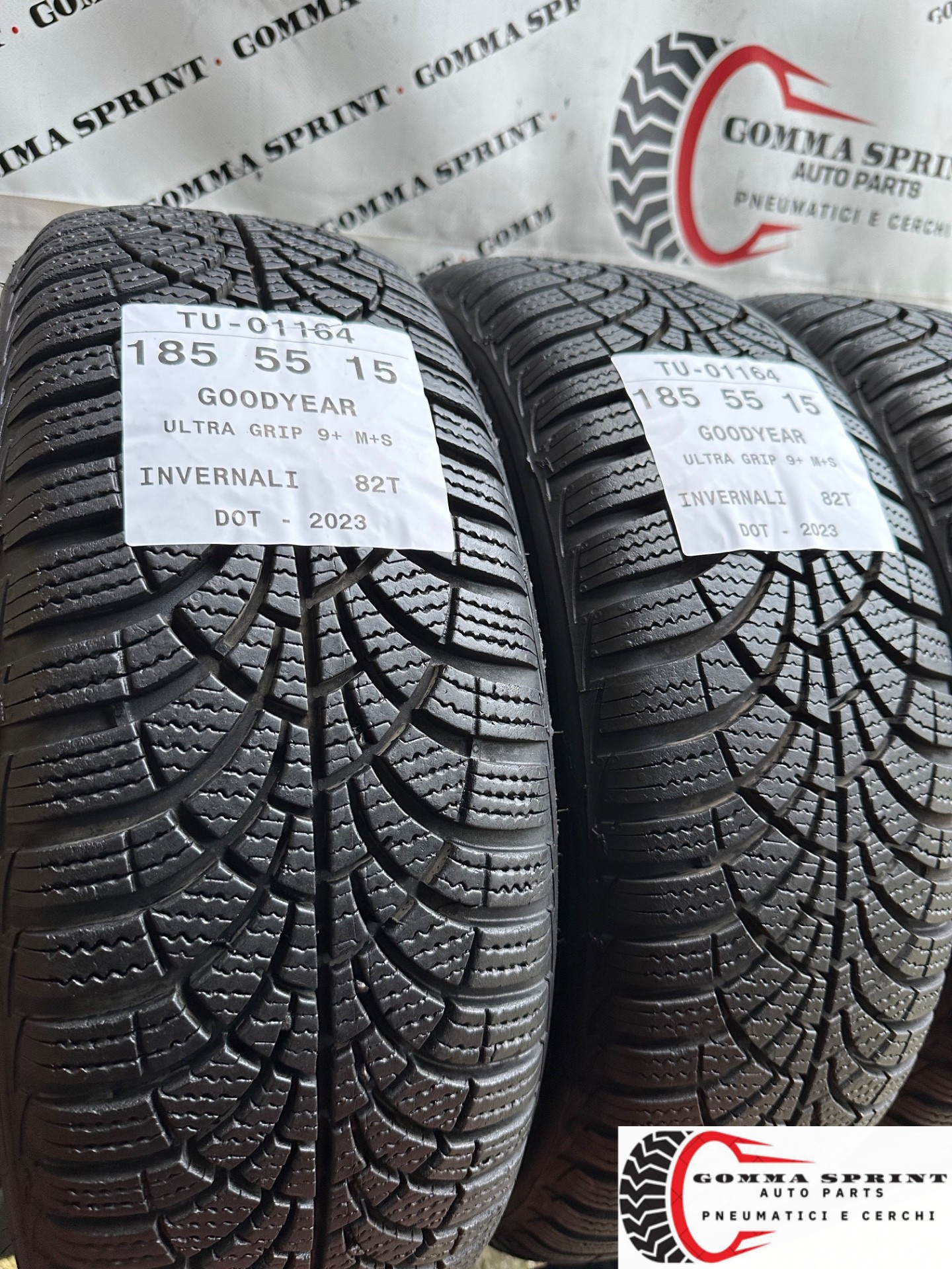 4 PNEUMATICI 185/55 R15 GOODYEAR INVERNALI 95% - immagine 6