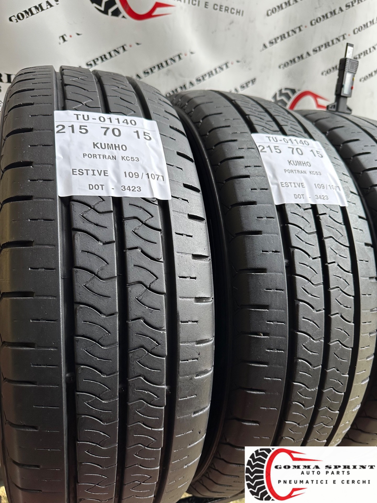 4 PNEUMATICI 215/70 R15C KUMHO ESTIVE - immagine 7