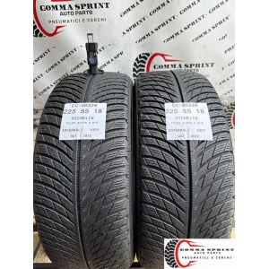 2 PNEUMATICI 225/55 R18 MICHELIN INVERNALI 75%