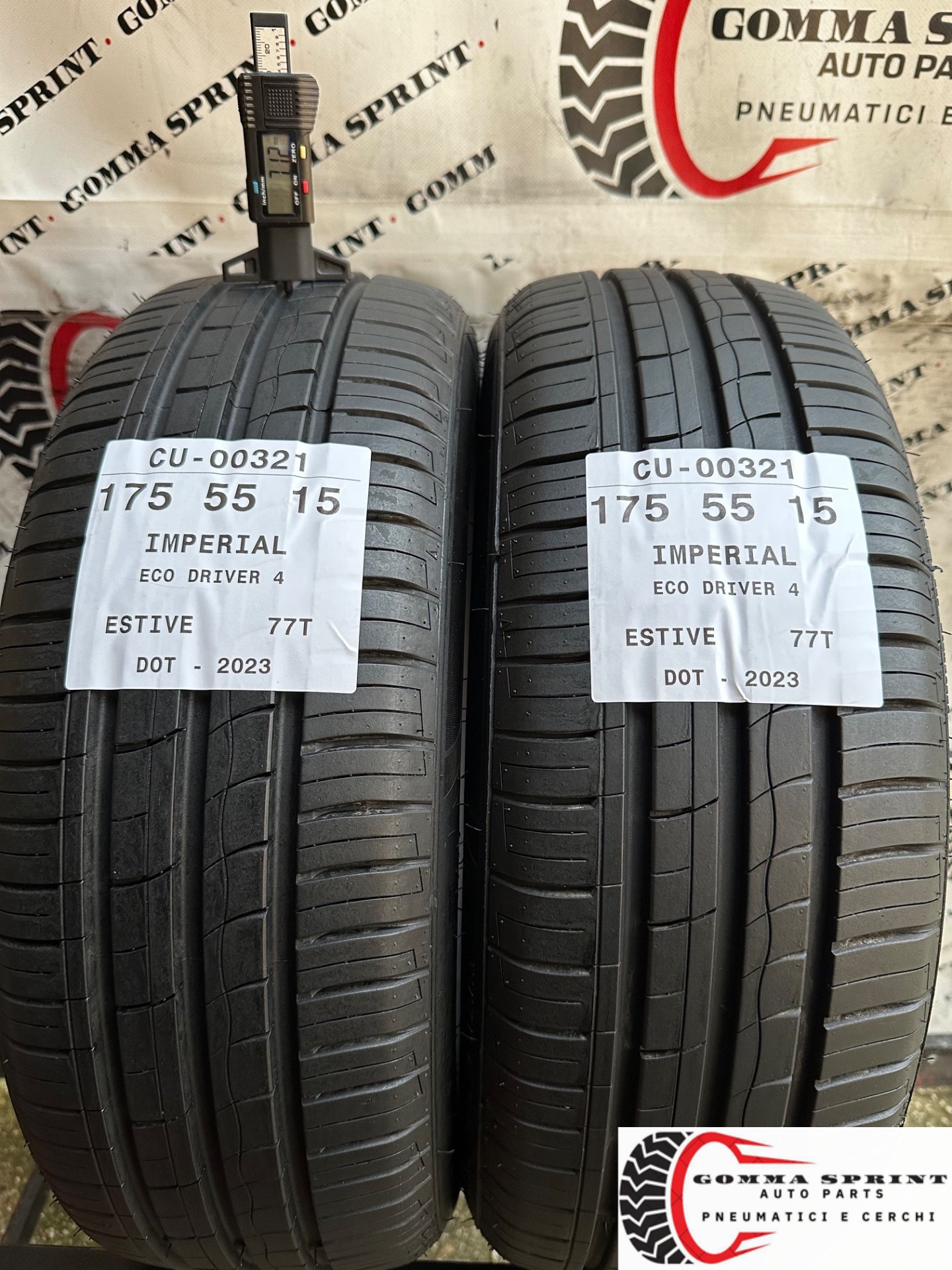 2 PNEUMATICI 175/55 R15 IMPERIAL ESTIVE 90%