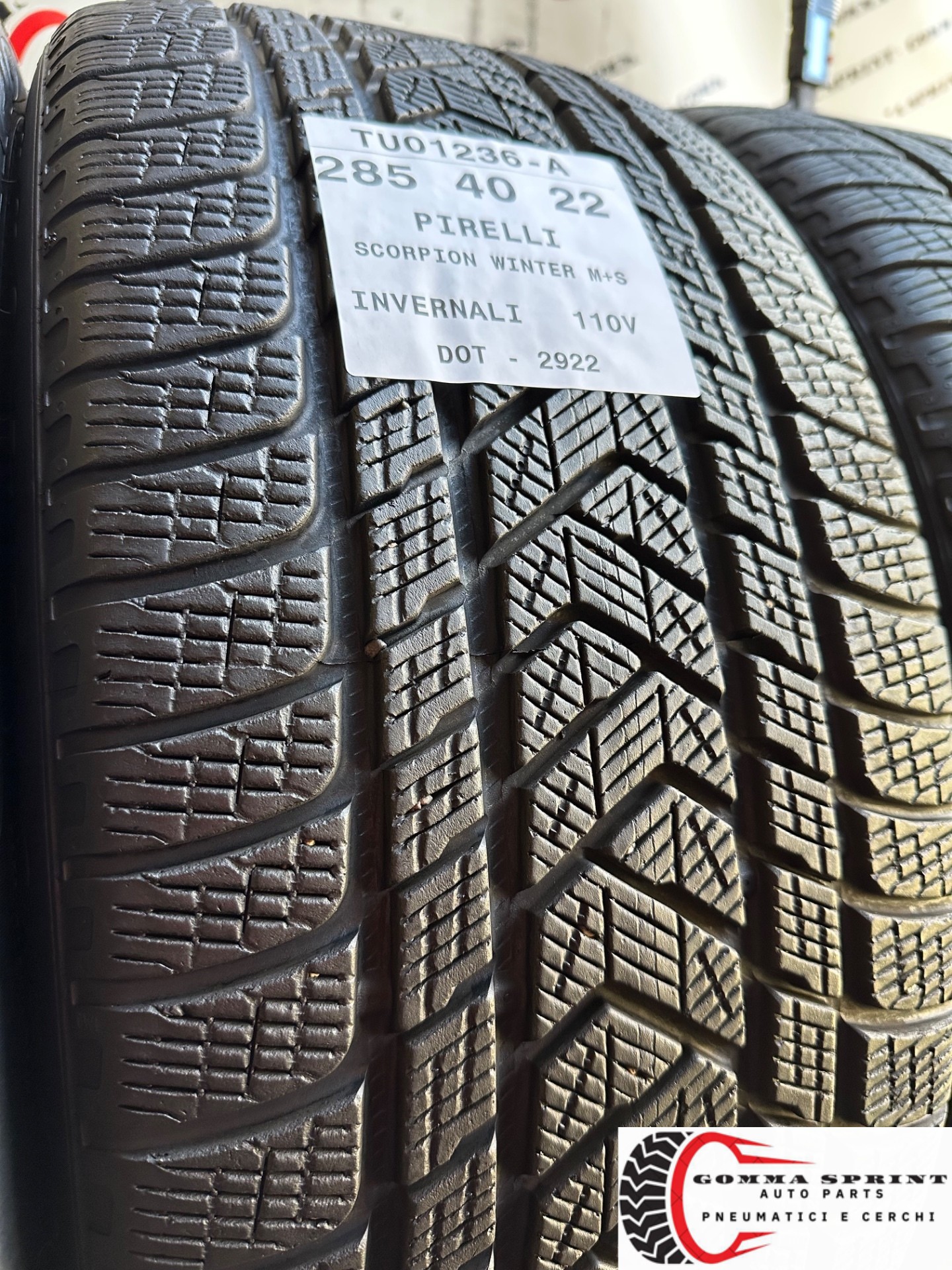4 PNEUMATICI 285/40 325/35 R22 PIRELLI INVERNALI - immagine 10