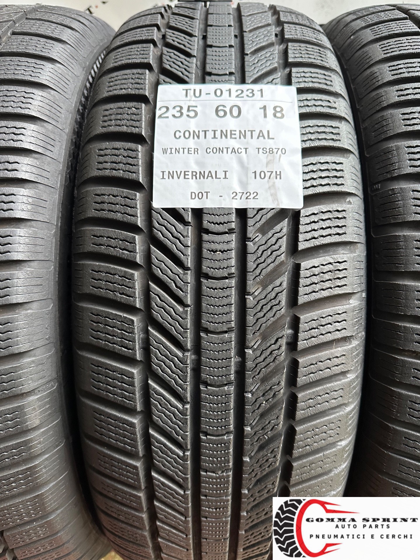 4 PNEUMATICI 235/60 R18 CONTINENTAL 80% - immagine 2