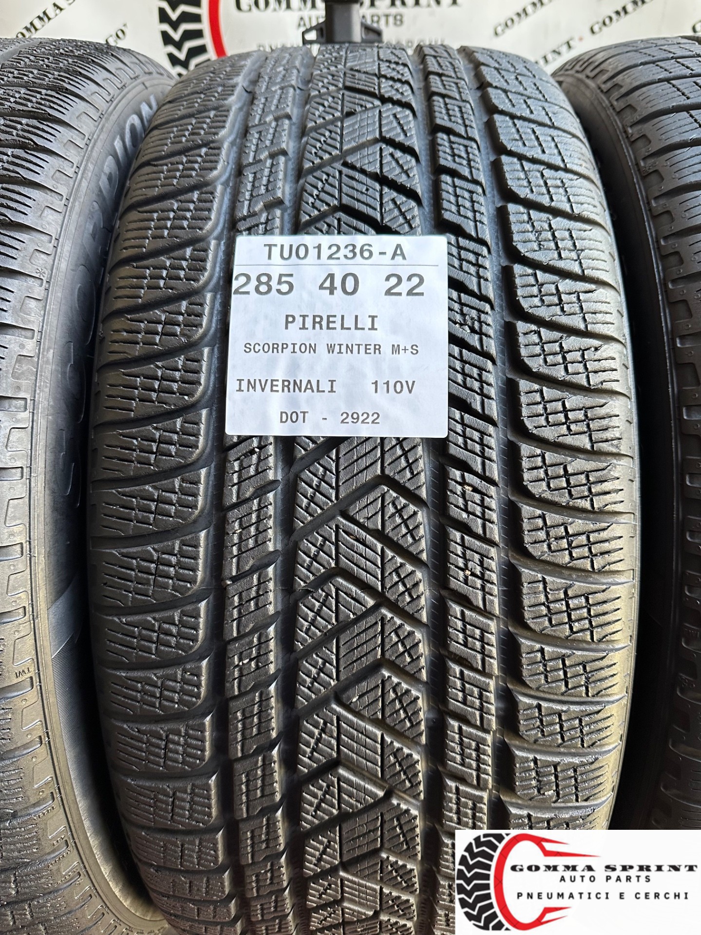 4 PNEUMATICI 285/40 325/35 R22 PIRELLI INVERNALI - immagine 2