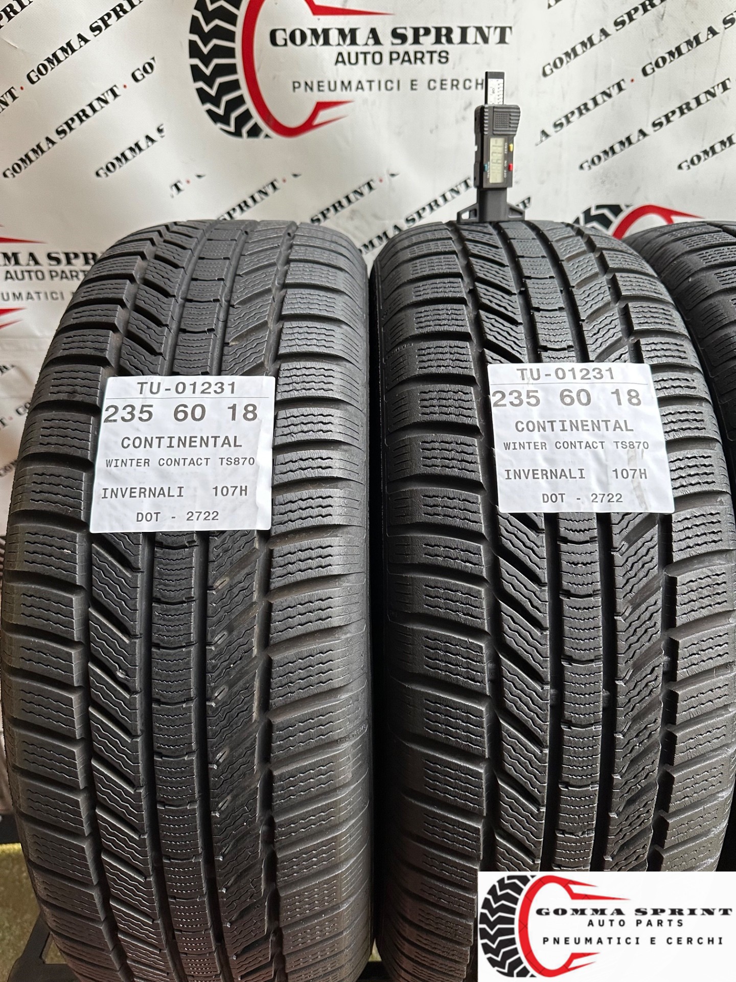 4 PNEUMATICI 235/60 R18 CONTINENTAL 80% - immagine 3