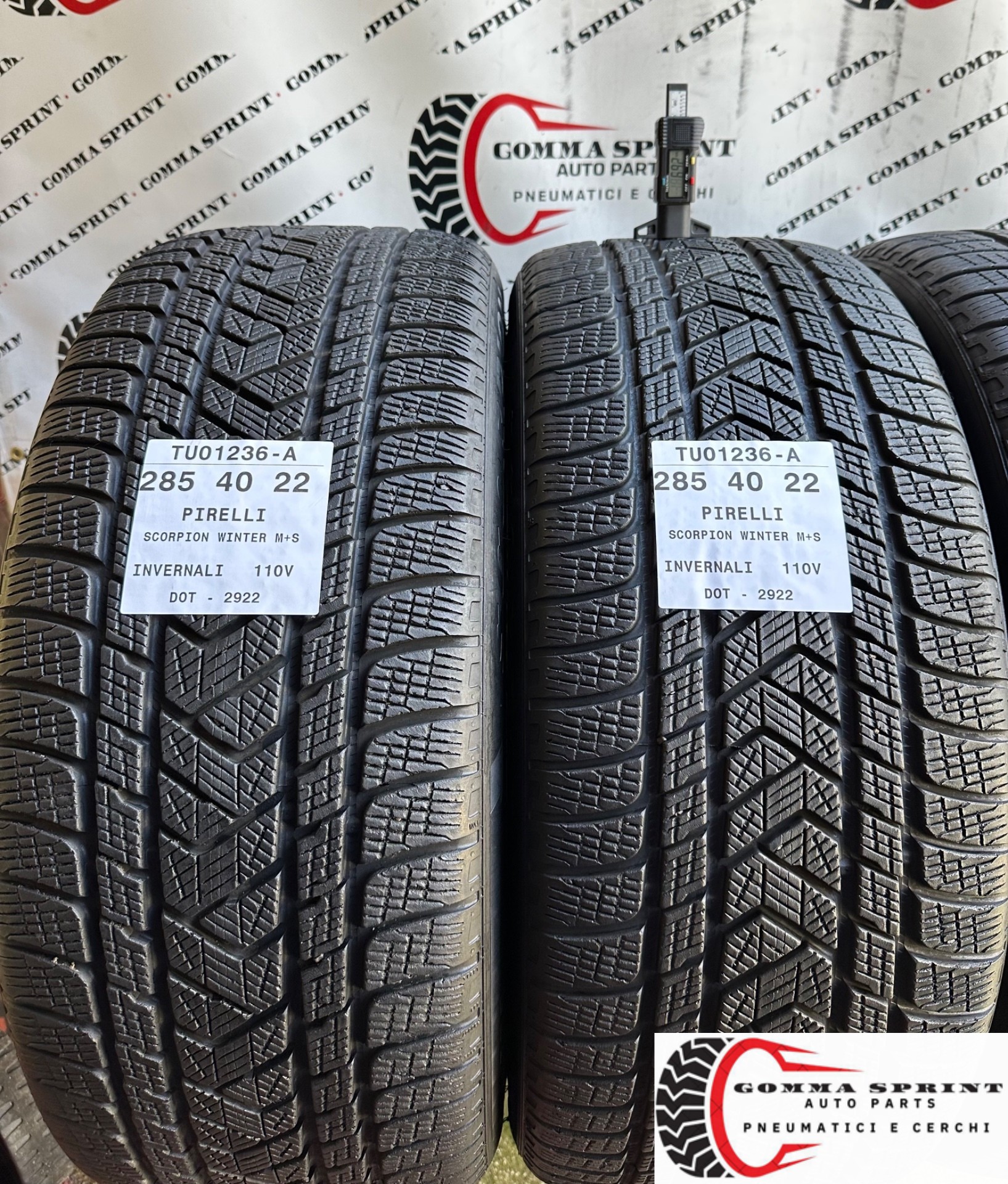 4 PNEUMATICI 285/40 325/35 R22 PIRELLI INVERNALI - immagine 3