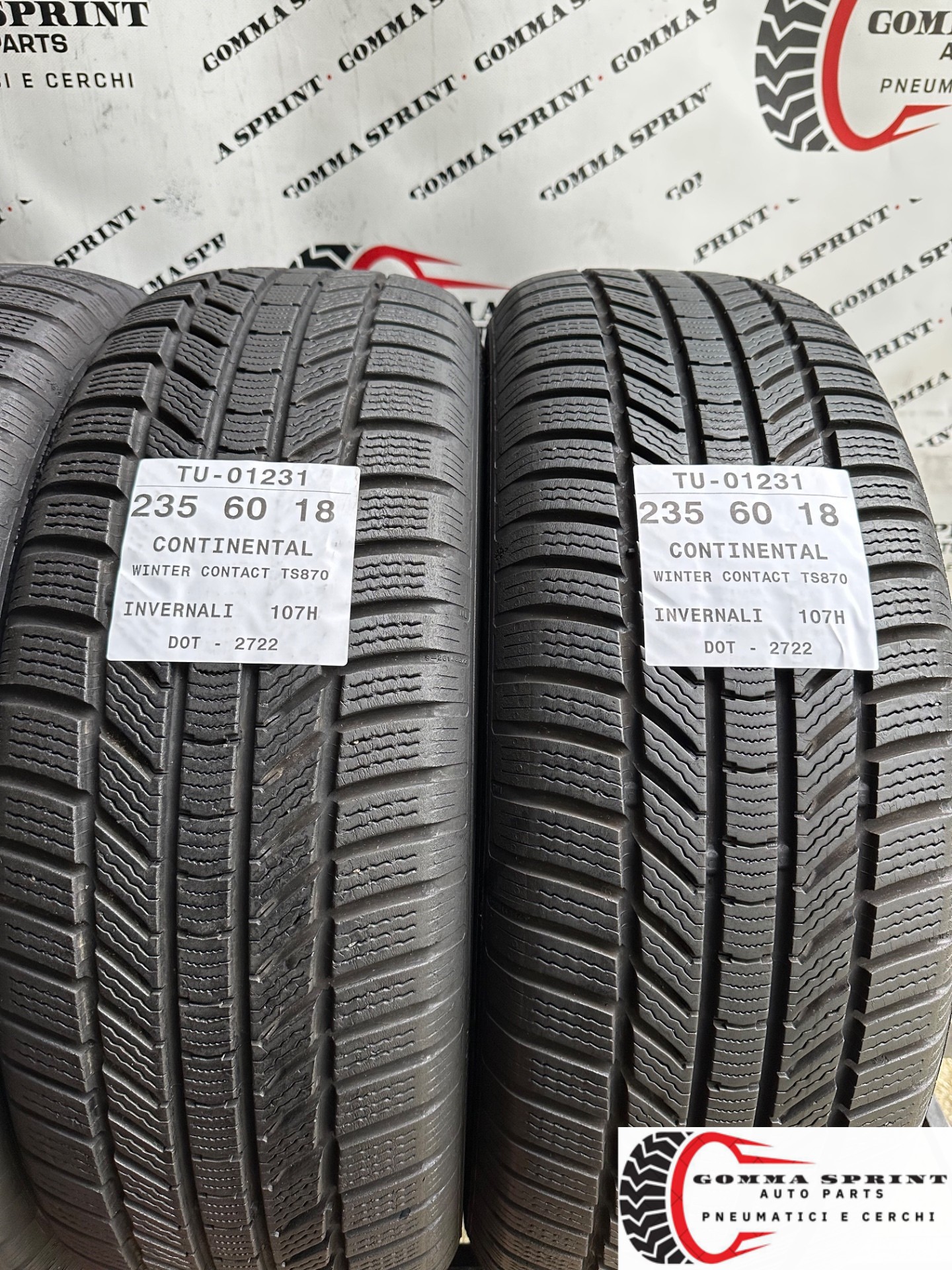 4 PNEUMATICI 235/60 R18 CONTINENTAL 80% - immagine 4