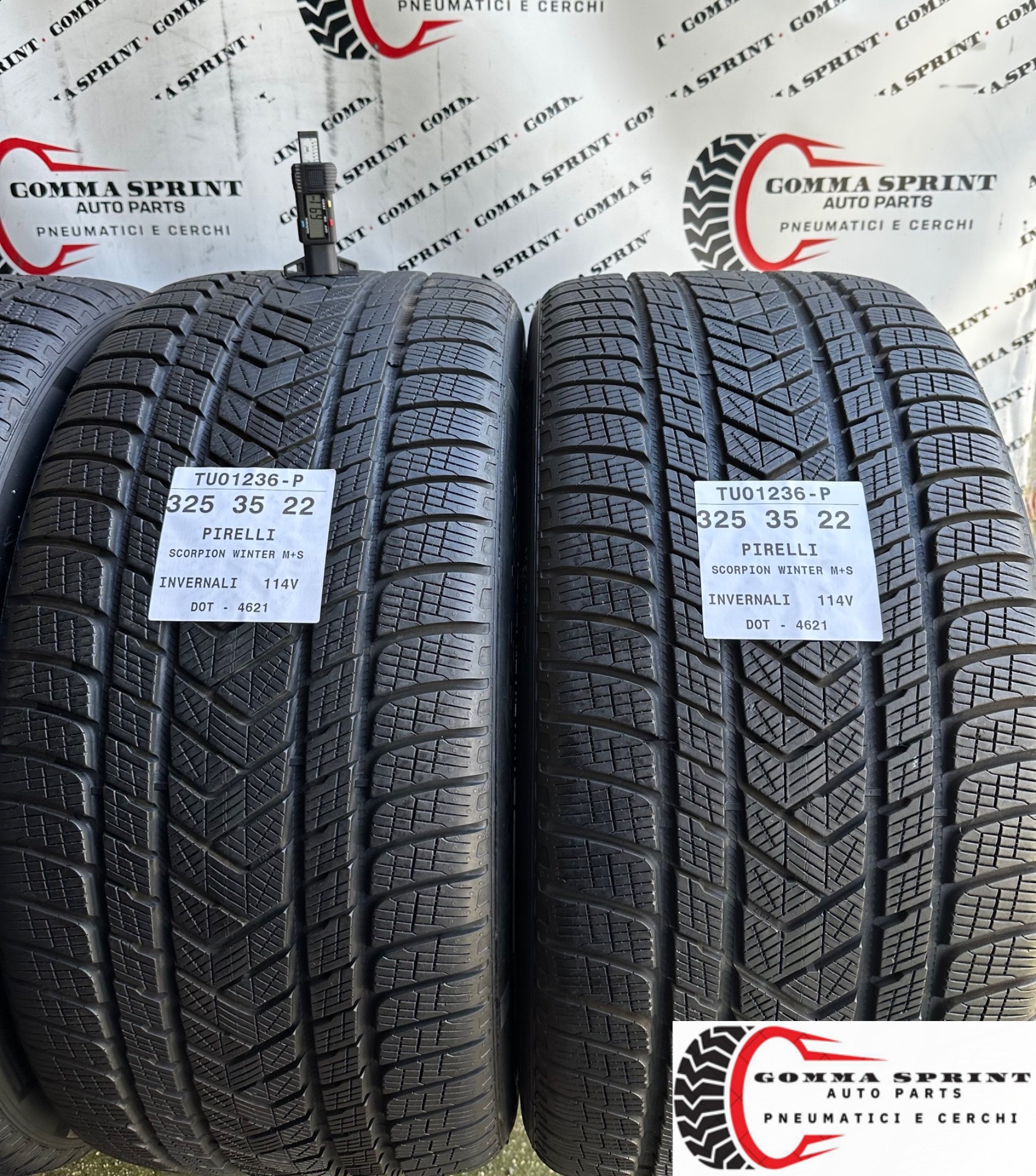 4 PNEUMATICI 285/40 325/35 R22 PIRELLI INVERNALI - immagine 6