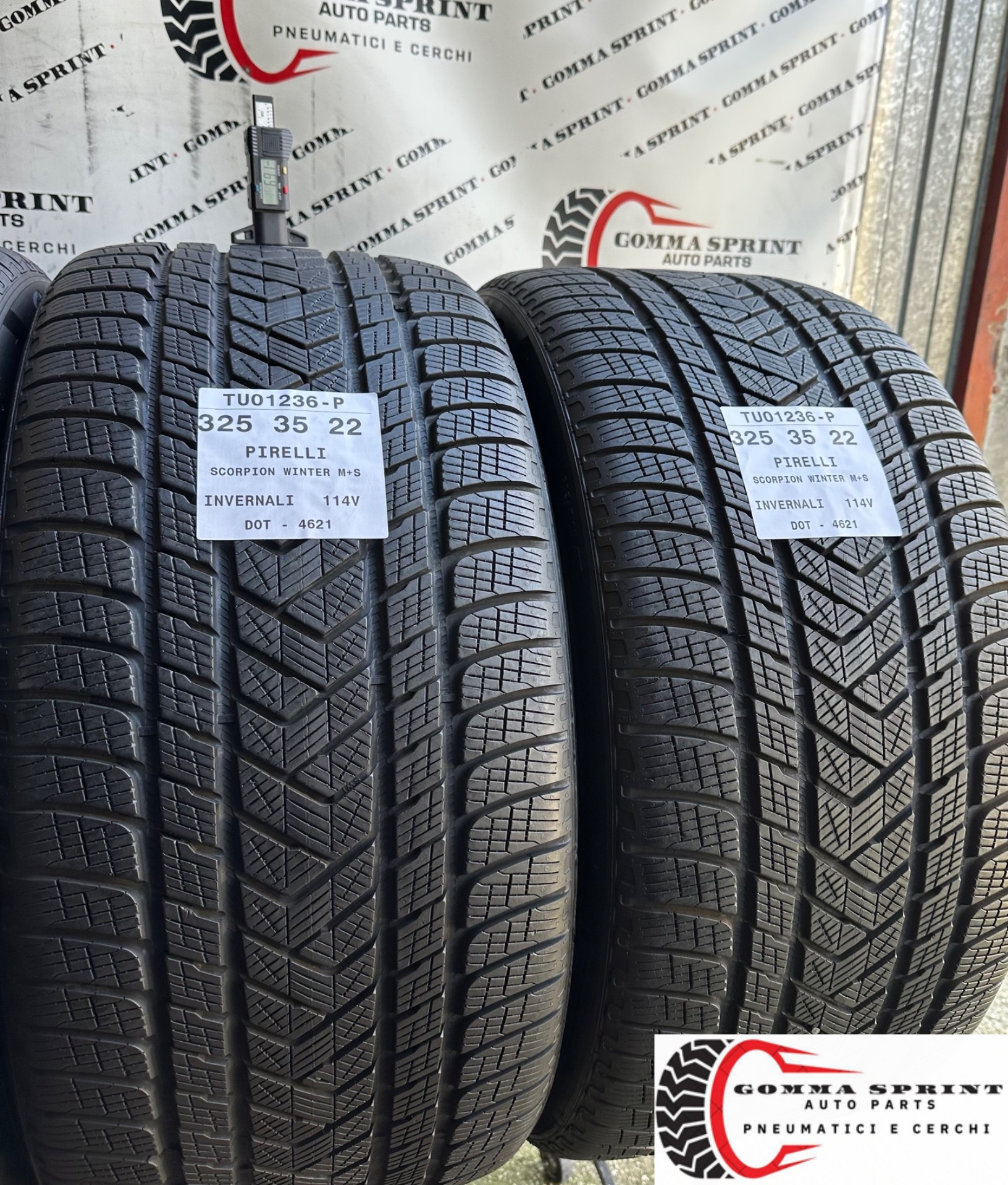 4 PNEUMATICI 285/40 325/35 R22 PIRELLI INVERNALI - immagine 9