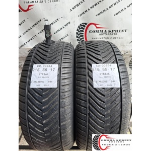 2 PNEUMATICI 215/55 R17 STRIAL 4 STAGIONI 90%