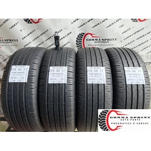 4 PNEUMATICI 215/55 R17 CONTINENTAL ESTIVE 80%