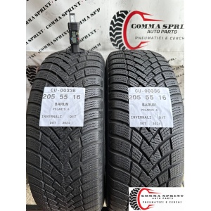 2 PNEUMATICI 205/55 R16 BARUM INVERNALI 80%