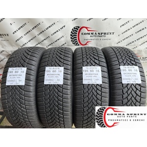 4 PNEUMATICI 195/60 R16 BRIDGESTONE INVERNALI 95%