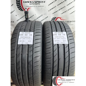 2 PNEUMATICI 235/55 R19 CONTINENTAL ESTIVE 90%