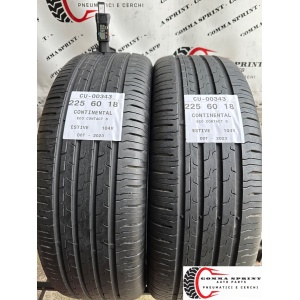 2 PNEUMATICI 225/60 R18 CONTINENTAL ESTIVE 75%