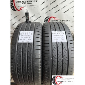 2 PNEUMATICI 225/55 R18 CONTINENTAL ESTIVE 75%