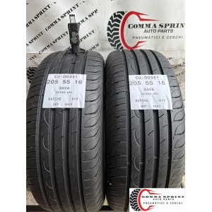 2 PNEUMATICI 205/55 R16 SAVA ESTIVE SEMINUOVE