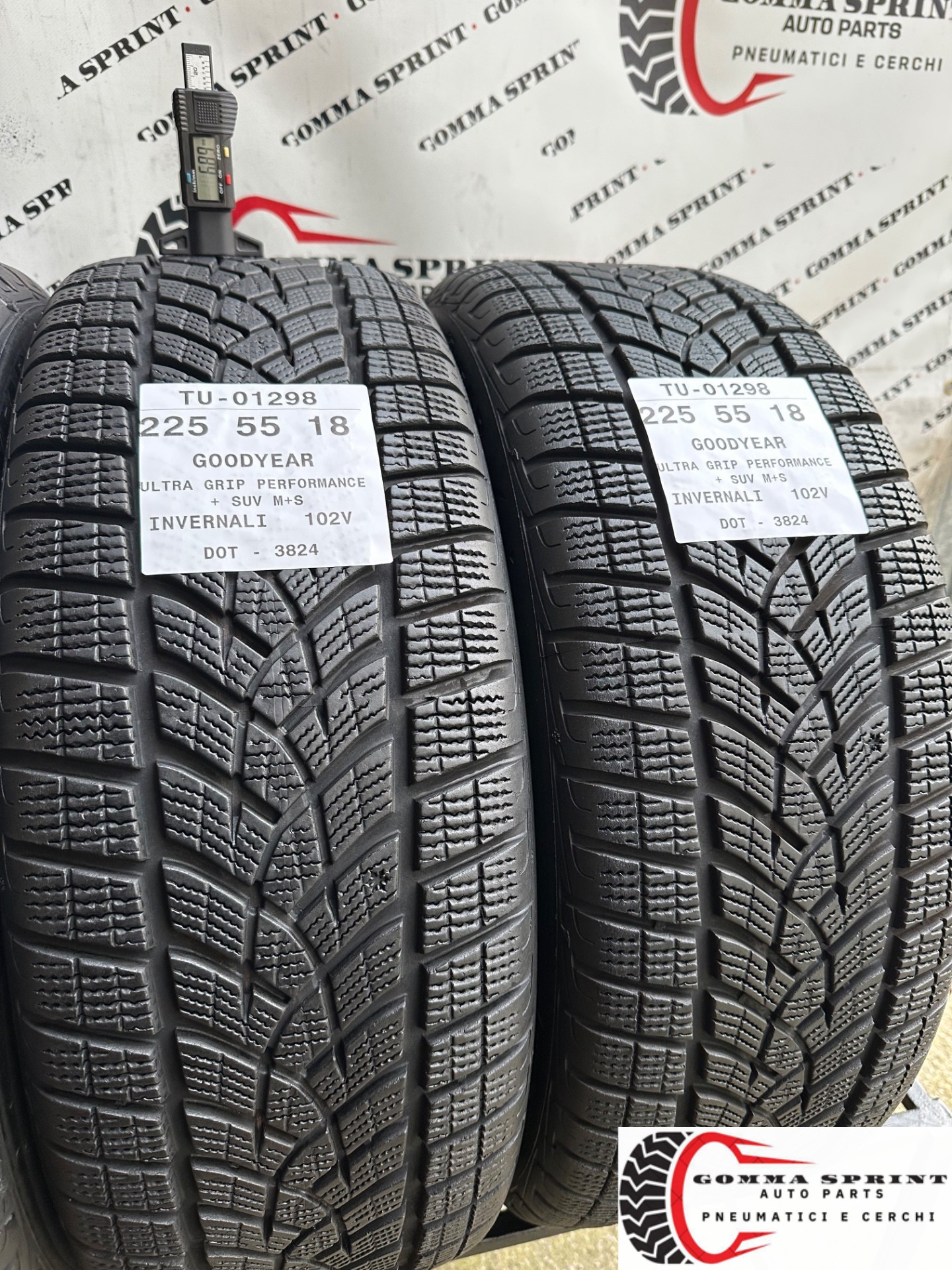 4 PNEUMATICI 225/55 R18 GOODYEAR INVERNALI - immagine 8