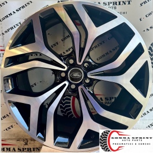 4 CERCHI IN LEGA ORIGINALI RAGGIO 20 LAND ROVER SPORT NERO LUCIDO DIAMANTATO (PARI AL NUOVO)