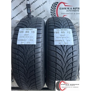 2 PNEUMATICI 195/65 R15 CEAT INVERNALI 90%