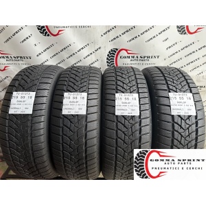 4 PNEUMATICI 215/55 R18 DUNLOP INVERNALI SEMINUOVE