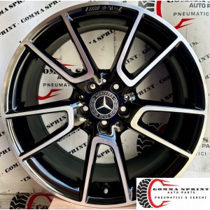 4 CERCHI IN LEGA ORIGINALI RAGGIO 19 MERCEDES CLASSE C AMG NERO LUCIDO DIAMANTATO (PARI AL NUOVO)