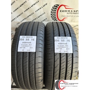 2 PNEUMATICI 205/55 R16 GOODYEAR ESTIVE SEMINUOVE