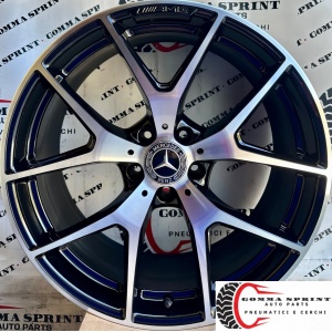 4 CERCHI IN LEGA ORIGINALI RAGGIO 20 MERCEDES GLC AMG NERO LUCIDO DIAMANTATO (PARI AL NUOVO)