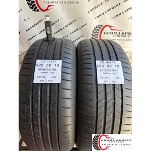 2 PNEUMATICI 225/50 R18 BRIDGESTONE ESTIVE 75%
