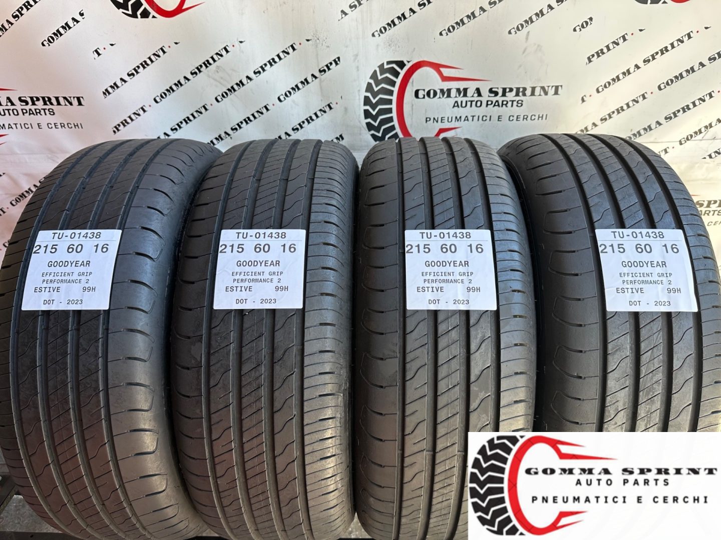 4 PNEUMATICI 215/60 R16 GOODYEAR ESTIVE 95%