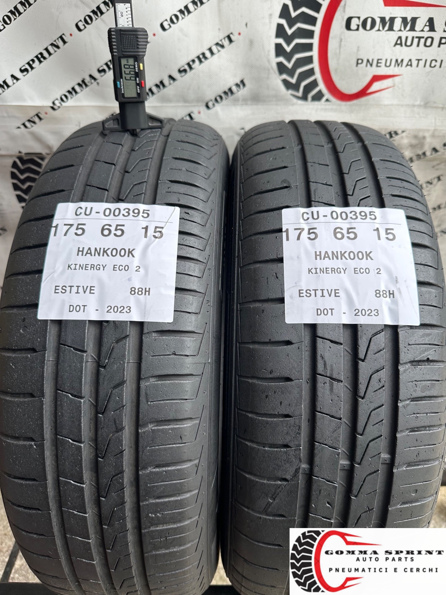 2 PNEUMATICI 175/65 R15 HANKOOK ESTIVE 70%