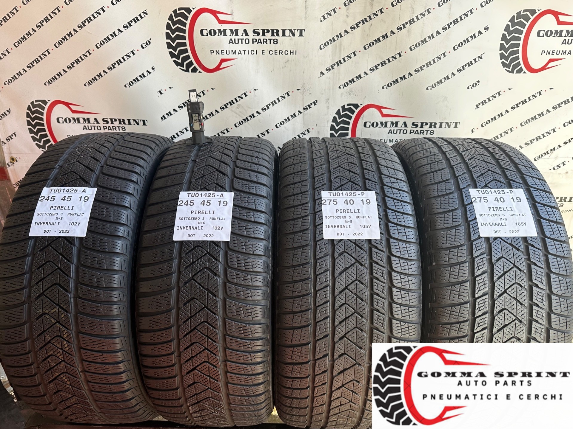 4 PNEUMATICI 245/45 275/40 R19 PIRELLI INVERNALI