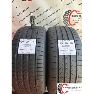 2 PNEUMATICI 225/40 R18 SUMITOMO ESTIVE 70%