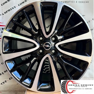 4 CERCHI IN LEGA ORIGINALI RAGGIO 17 OPEL CORSA ADAM NERO LUCIDO DIAMANTATO