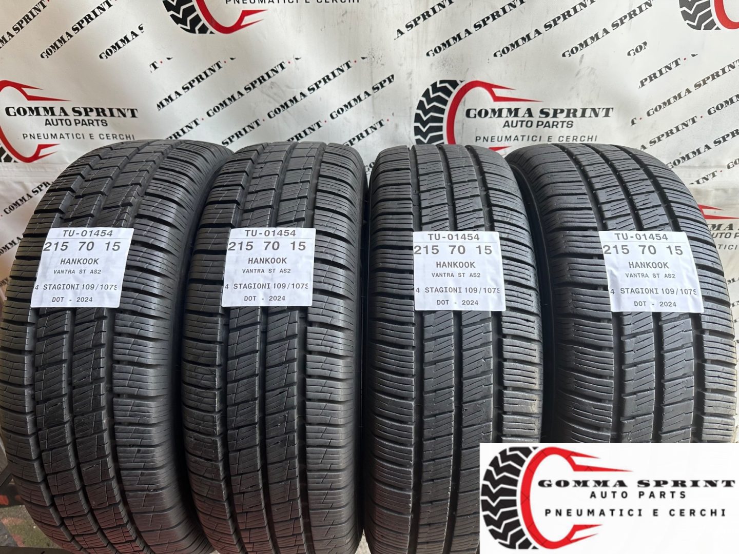 4 PNEUMATICI 215/70 R15C HANKOOK 4 STAGIONI 90%