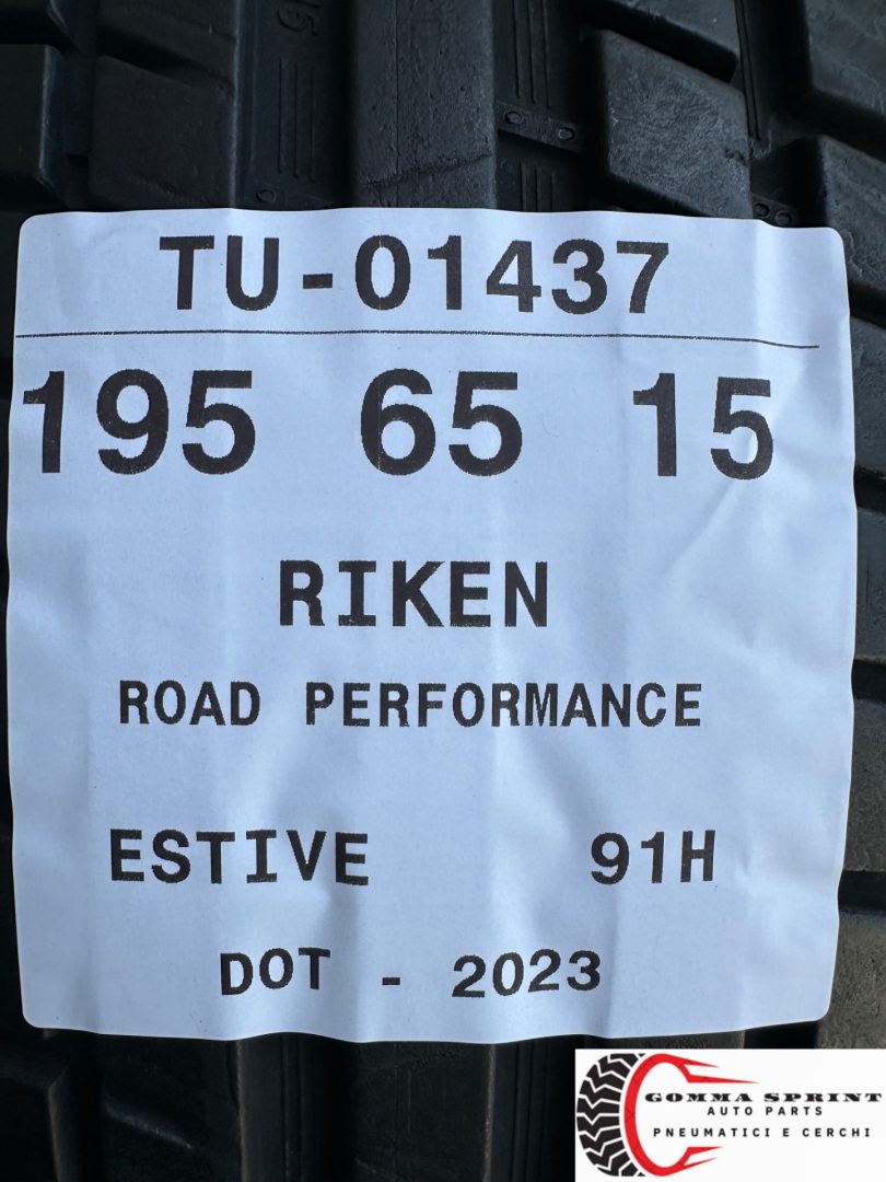4 PNEUMATICI 195/65 R15 RIKEN ESTIVE 75% - immagine 10