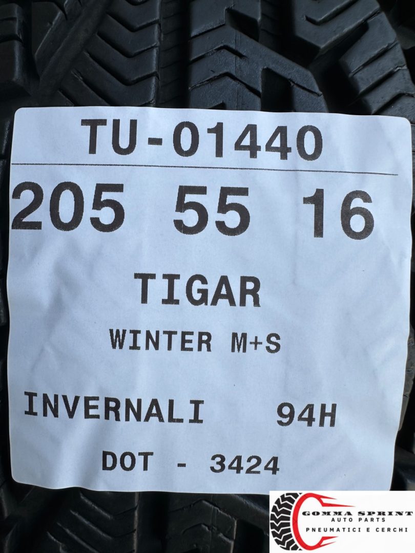 4 PNEUMATICI 205/55 R16 TIGAR INVERNALI SEMINUOVE - immagine 10