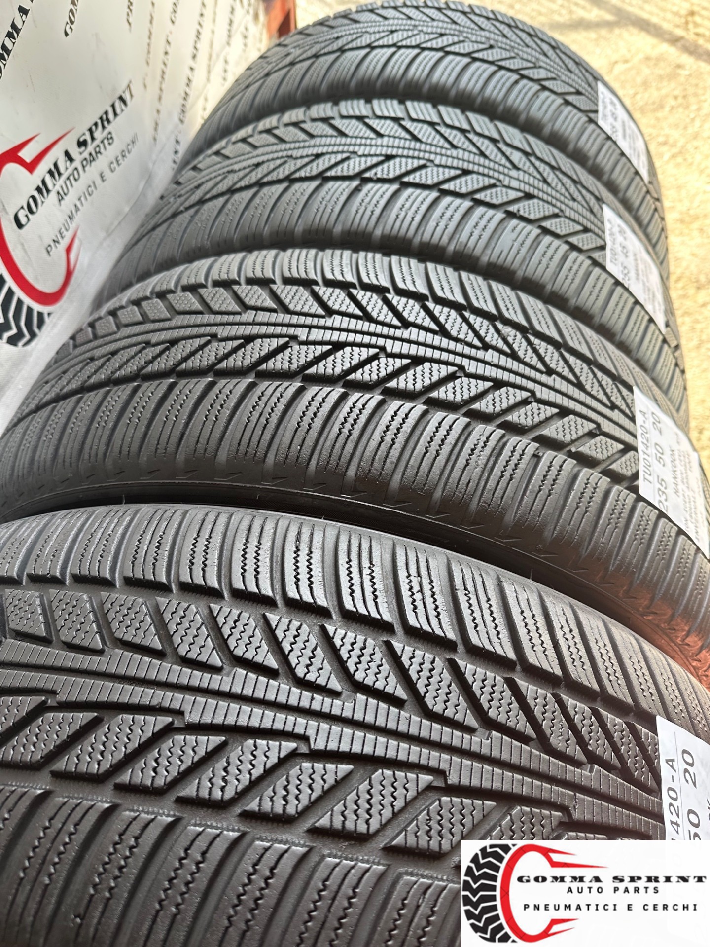 4 PNEUMATICI 235/50 255/45 R20 HANKOOK INVERNALI - immagine 12