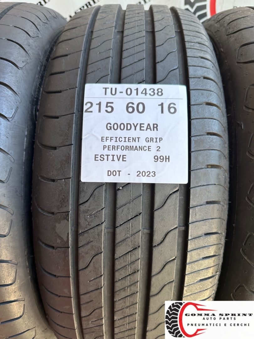 4 PNEUMATICI 215/60 R16 GOODYEAR ESTIVE 95% - immagine 2